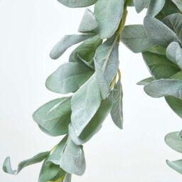 Homescapes Artificial Green Handcrafted Lambs Ear Foliage Garland, 190 Cm - thumbnail 2