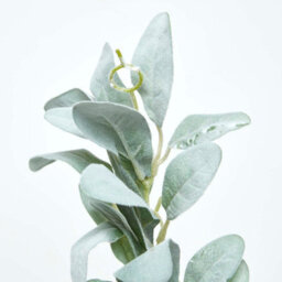 Homescapes Artificial Green Handcrafted Lambs Ear Foliage Garland, 190 Cm - thumbnail 3