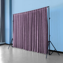 Neel Blue 4X1M Crushed Velvet Backdrop, Photography Background Blackout Curtain - Lavender - thumbnail 8