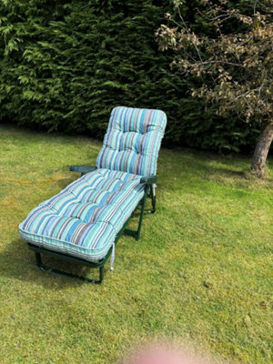 Glendale Garden & Leisure Glendale Sandbanks Blue Deluxe Sun Bed - image 1