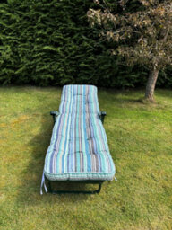 Glendale Garden & Leisure Glendale Sandbanks Blue Deluxe Sun Bed - thumbnail 2