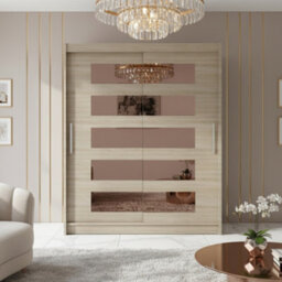 Galeria Sliding Door Wardrobe With Mirror Sonoma Oak - thumbnail 1
