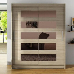 Galeria Sliding Door Wardrobe With Mirror Sonoma Oak - thumbnail 2