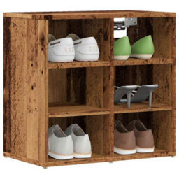Berkfield Shoe Cabinets 2 Pcs Old Wood 52X30X50 Cm - thumbnail 1