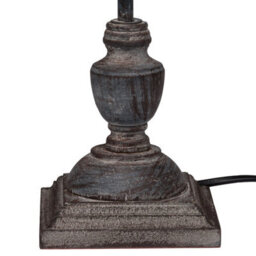 Wyld Haus Mossfern Slim Table Lamp With Neutral Linen Shade, Grey-Washed Wood - thumbnail 5
