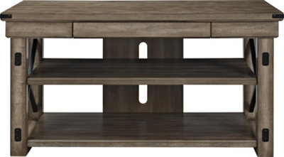 Dorel Wildwood Wood Veneer Tv Stand 50 Rustic Grey - image 1