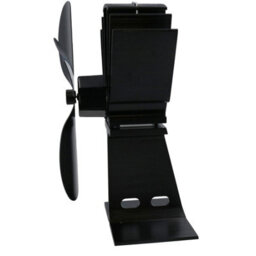AB Tools 4 Blade Stove Fan Black Heat Powered Fan For Wood / Log Burners Or Fireplace - thumbnail 3