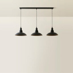 Valuelights Civic Matte Black Metro Dome 3 Drop Diner Bar Matte Black Ceiling Pendant Light - thumbnail 3