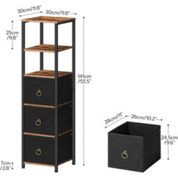 Bathroom Cabinet Corner Storage Cabinet Corner Shelf Unit Storage Unit - thumbnail 2