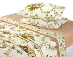 Kampala Hill Olivia Brushed Cotton Flannelette Floral Sheet Set - thumbnail 4