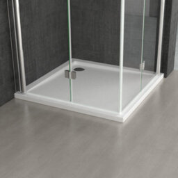Durovin Bathrooms 800X700mm Double Bifold Doors Shower Enclosure With Anti Slip Tray Transparent L Shape 6mm Safety Glass - thumbnail 5