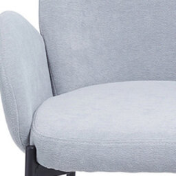 Darphe 2Pcs Grey Upholstered Dining Chairs With Armrest, 60 Cm W X 83 Cm H - thumbnail 4