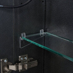 Living And Home 2-Door Wall-Mounted Bathroom Mirror Cabinet With Led Lights And Shelves, Touch Switch - thumbnail 6