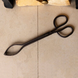 Charles Bentley Cypress Fireside Tongs Iron Black Antique - thumbnail 1