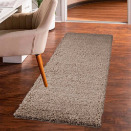 Smart Living Shaggy Soft Thick Area Rug, Living Room Carpet, Kitchen Floor, Bedroom Soft Rugs 120Cm X 170Cm - Dark Beige - thumbnail 3