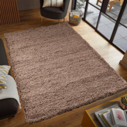 Smart Living Shaggy Soft Thick Area Rug, Living Room Carpet, Kitchen Floor, Bedroom Soft Rugs 120Cm X 170Cm - Dark Beige - thumbnail 2