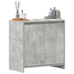 Berkfield Sturdy Bathroom Cabinet Concrete Grey 60X33X61 Cm Engineered Wood - thumbnail 4