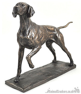 Animal Crackers Pointer Dog Figurine In Solid Cold Cast Bronze Designed By David Geenty - image 1