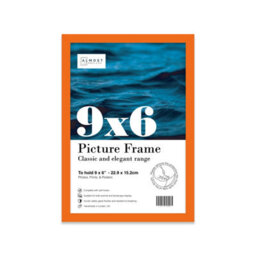 9X6 Orange Picture Frame (22.9 X 15.2Cm) Poster, Photo, Artwork, Gallery Wall Or Print - thumbnail 1