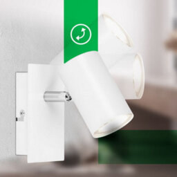 Briloner Wall Light Led Spotlight Gu10 2W 450Lm Adjustable Indoor Lamp 123mm Metal White - thumbnail 5
