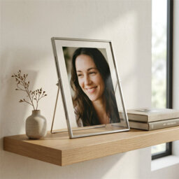 "Nicola Spring Standing Metal Photo Frames - 8"" X 10"" - Silver - Picture Frame Freestanding Frame Display Poster Frame - Set Of 2" - thumbnail 7