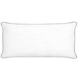 Beliani Bed Pillow Pelister High Microfibre 40 X 80 Cm White - thumbnail 1