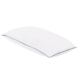 Beliani Bed Pillow Pelister High Microfibre 40 X 80 Cm White - thumbnail 4