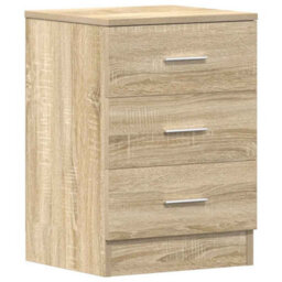 Walplus Bedside Cabinets 2 Pcs Sonoma Oak 38X35X56 Cm Engineered Wood - thumbnail 5