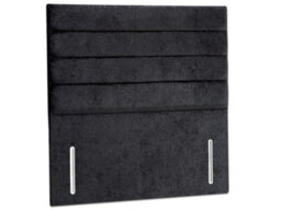 Sorrento Floor Standing Upholstered Headboard 4Ft Small Double - Naples Black - thumbnail 3