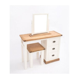 Cabinet Bits Tropea 3 Drawer Dressing Table Set Brass Cup Handle - thumbnail 4