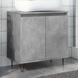 Berkfield Industrial Bathroom Cabinet Concrete Grey 58X33X60 Cm Engineered Wood - thumbnail 2