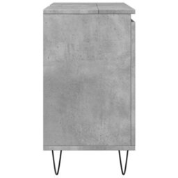 Berkfield Industrial Bathroom Cabinet Concrete Grey 58X33X60 Cm Engineered Wood - thumbnail 5