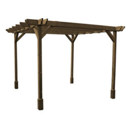 Rutland County Garden Furniture Double Premium Pergola - Wood - L360 X W480 X H270 Cm - Rustic Brown