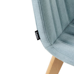 Beliani Set Of 2 Dining Chairs Calgary Fabric Light Blue - thumbnail 8