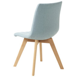 Beliani Set Of 2 Dining Chairs Calgary Fabric Light Blue - thumbnail 6