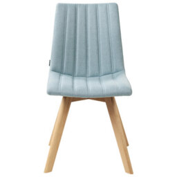 Beliani Set Of 2 Dining Chairs Calgary Fabric Light Blue - thumbnail 5