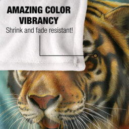 Jq Licensing Silky Tiger & Cubs Supersoft Blanket Multicoloured (152Cm X 127Cm) - thumbnail 4