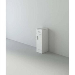 Bathroom Cabinet Cupboard Wooden Floor Freestanding Drawer Storage Unit White
