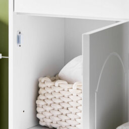 Sobuy Bzr207-W, Slim Bathroom Cabinet With Drawer Storage Cupboard Freestanding Floor Cabinet In Wood,white - thumbnail 9