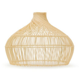 Valuelights Anais Easy Fit Rattan Lampshade Natural Twisted Wicker Effect Ceiling Shade And Bulb (D)45.5Cm