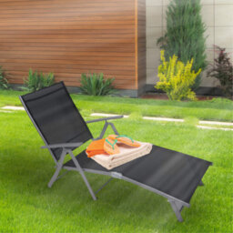 Marco Paul Black Reclining Sun Loungers Set X2 - thumbnail 7