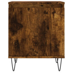 Berkfield Bedside Cabinet Smoked Oak 40X30X50 Cm Engineered Wood - thumbnail 5