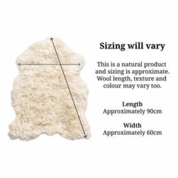 Native Natural 90Cm New Zealand Sheepskin Rug - thumbnail 6