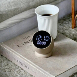 Kreafunk Bell Wireless Flip To Snooze Alarm Clock 9Cm - Ivory Sand - thumbnail 2