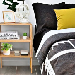 BMBO Set Of 2 Wooden Stackable Bedside Tables - thumbnail 2