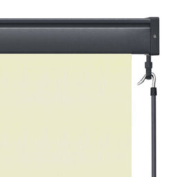 Berkfield Harmful Outdoor Roller Blind 160X250 Cm Cream - thumbnail 7