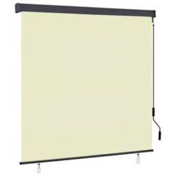 Berkfield Harmful Outdoor Roller Blind 160X250 Cm Cream - thumbnail 2