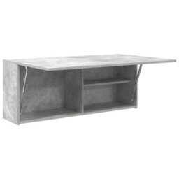 Walplus Bathroom Wall Cabinet Concrete Grey 100X25X40 Cm Engineered Wood - thumbnail 4