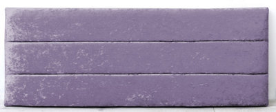 Comfy Deluxe 4Ft6 26Inch  Purple Crush Velvet  Verona Headboard