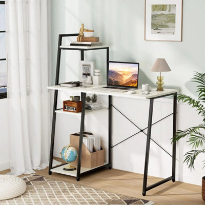 Study Writing Desk 100Cm Home Office Computer Desk W/storage - image 1